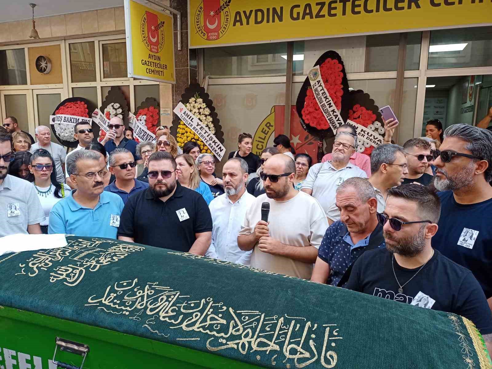 Aydınlı gazeteci Yazıcı’yı meslektaşları son yolculuğuna uğurladı 