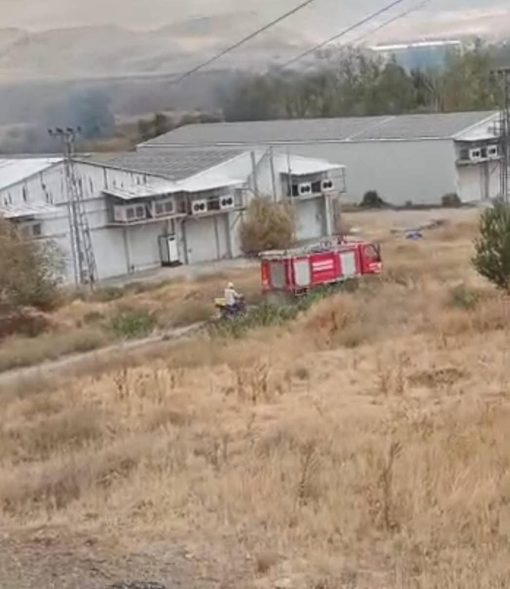 Beypazarı’nda otluk alanda yangın