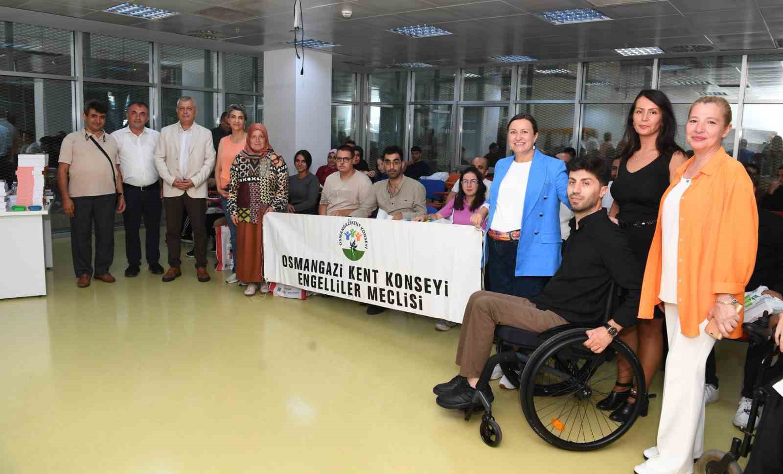 Osmangazi Belediyesi’nden engelli bireylere eğitim desteği 