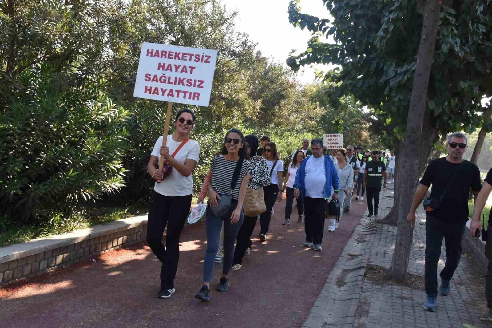 Aydın’da sağlıklı yaşam için yürüdüler 