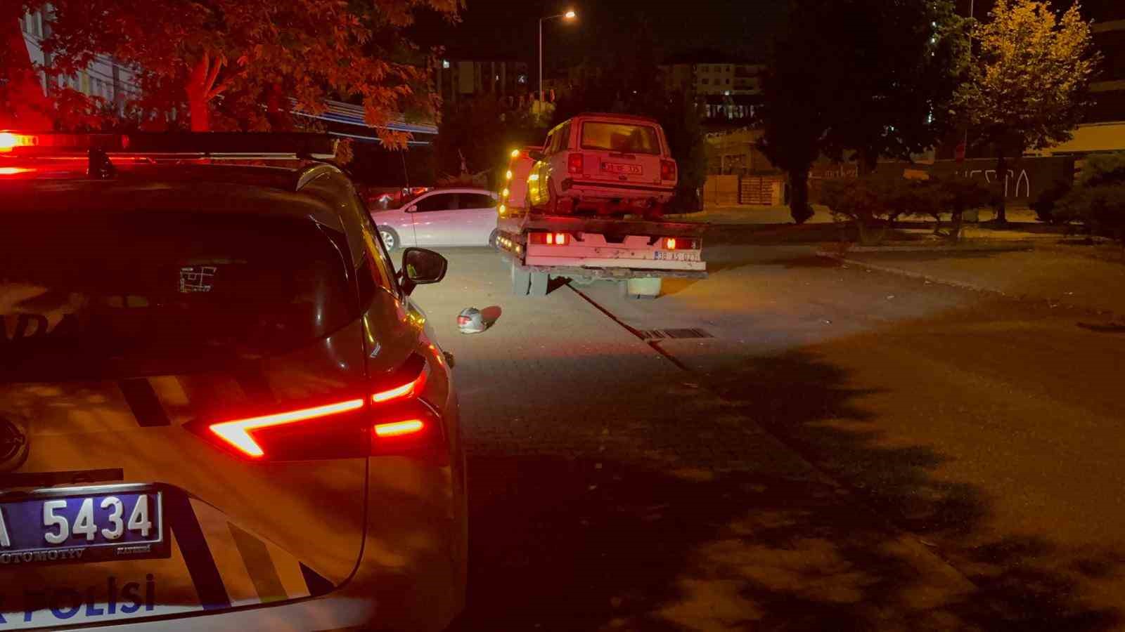 Polisten kaçan motosikletli kaza yapmış halde bulundu 