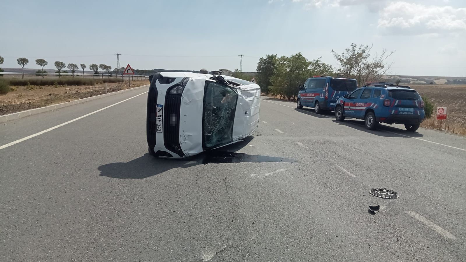 Muratlı’da trafik kazası: 2 yaralı