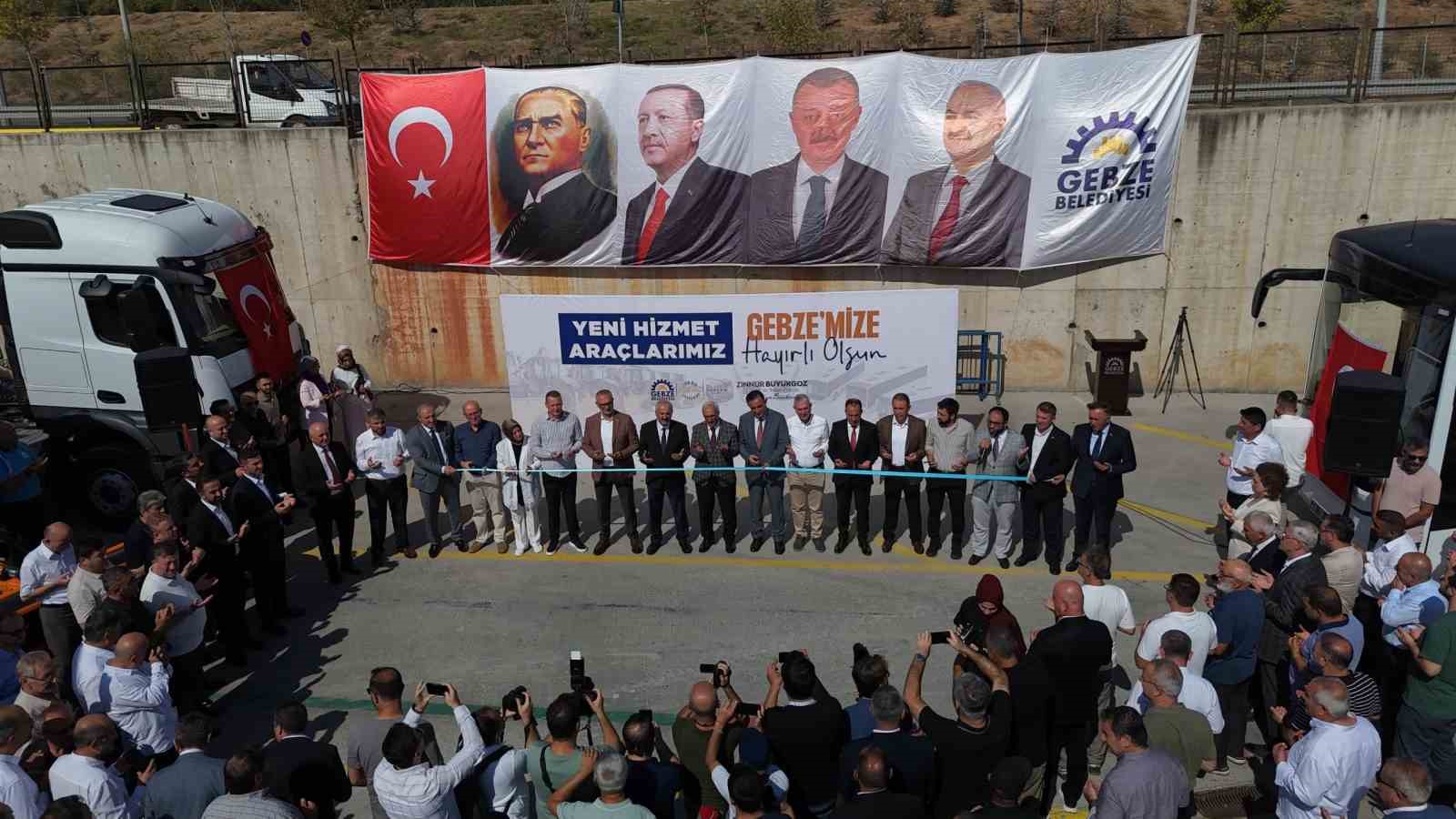 Gebze Belediyesi’ne ait araç sayısı 216’ya yükseldi 