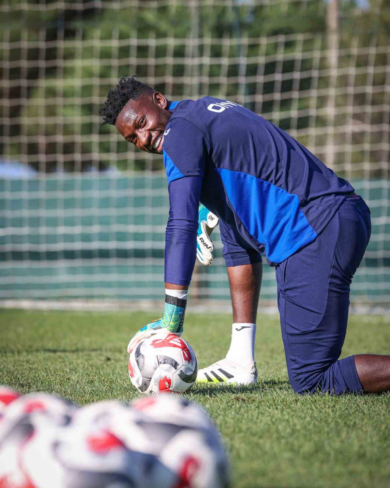 Andre Onana ilk antrenmanına çıktı 